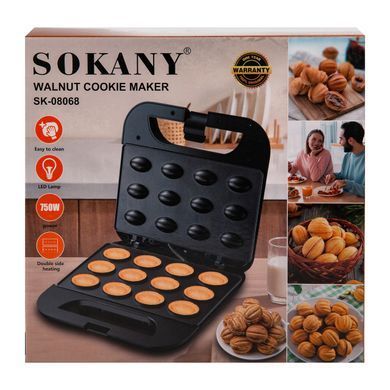 Электрическая орешница Sokany 750 Вт с антипригарным покрытием SK-08068