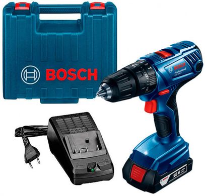 Акумуляторний ударний шуруповерт Bosch GSB 180-LI + з/у AL 1814 CV + 1 акб GBA 18V 1.5 Ah + валіза