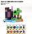 Магнітний конструктор Minecraft Ендер портал на 72 кубики, Разноцветный