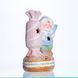 Новогодняя декоративная фигурка с подсветкой 12.5&times;9&times;21 см Новогодний декор Ребёнок с конфетой из фарфора CR-6-11