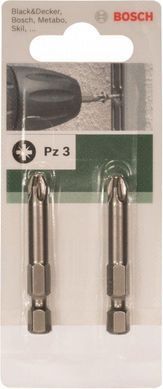 Бити Bosch Pozidriv, 3 XH, 49 мм, 2 шт (2609255930)