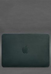 Шкіряний чохол для MacBook Air 15-inch (2023) Зелений, Зелений, натуральна шкіра Краст
