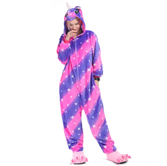 Пижама - кигуруми фиолетово-розовый S 145-155 см рост