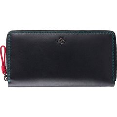 Жіночий шкіряний гаманець-клатч Visconti SP33 Iris (Black Multi), Черный
