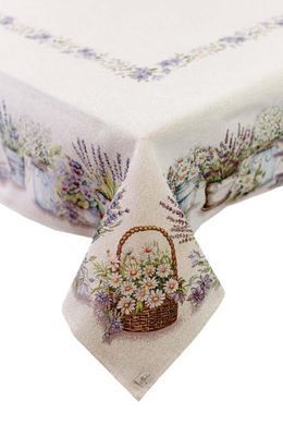 Гобеленовая скатерть на стол Provence 135х220 см