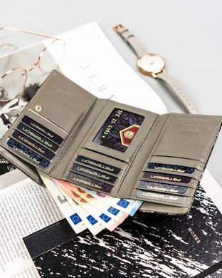 Гаманець жіночий шкіряний Peterson PTN 42108-ONBF сірий