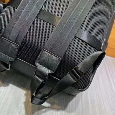 Рюкзак мужской из натуральной кожи 30х41х12, городская сумка на спину для ноутбука Tiding Bag черная