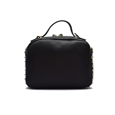 Женская кожаная сумка кросс-боди Italian fabric bags 1166 black
