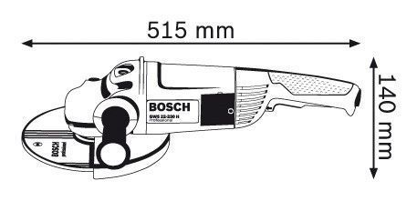 Угловая шлифмашина Bosch GWS 22-230 H (0601882103)
