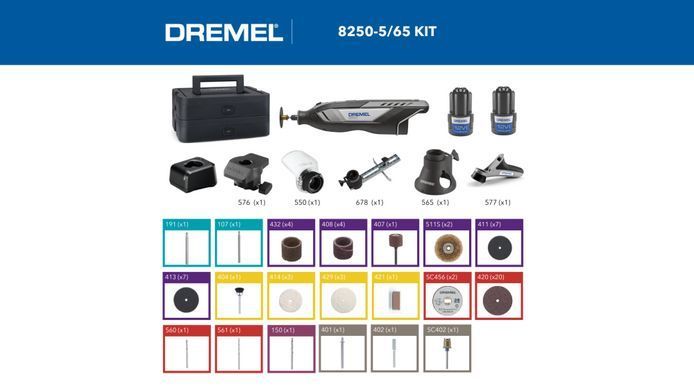 Аккумуляторный многофункциональный инструмент DREMEL&reg; 8250 (Platinum+) (F0138250JF)