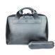 Шкіряна ділова сумка Attache Briefcase чорний, Натуральна шкіра
