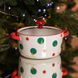 Супниця порцелянова Christmas Tree новорічна 800 (мл) з кришкою Yiwu FM-CS-9D, Червоний