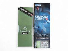 Точильний алмазний камінь водний 1000 grit (MEDIUM), NANIWA DR-7510 210x75x16 мм, 1mm diamond, 0.7 Kg, Зелений