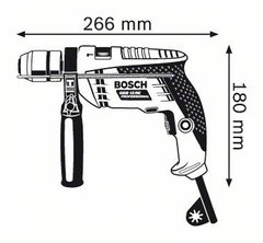 Дрель ударний Bosch GSB 13 RE (швидкозатискний патрон)
