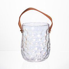 Ваза сумочка з ручкою 13&times;9.5&times;18&nbsp;(см) декоративна скляна ваза для квітів 1.2 (л) Прозорий HP-19-153-6, Прозрачный
