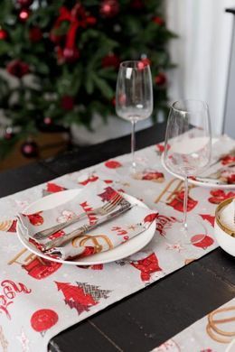 Новогодняя салфетка на стол NOEL 35х45см