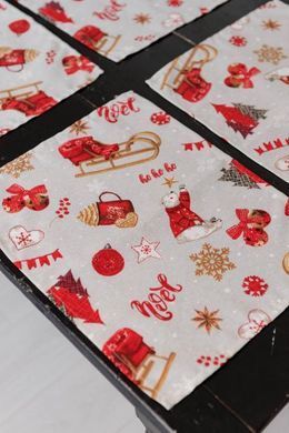 Новогодняя салфетка на стол NOEL 35х45см