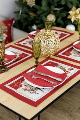 Гобеленовая салфетка новогодняя PRESENT 30х50