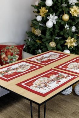 Гобеленовая салфетка новогодняя PRESENT 30х50