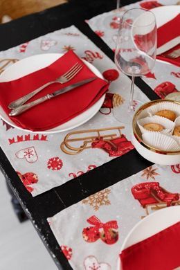 Новогодняя салфетка на стол NOEL 35х45см
