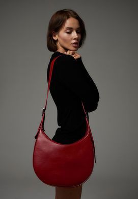 Женская кожаная сумка Vivian красная