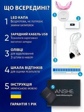 Набір для відбілювання зубів ANSHE - WHITE