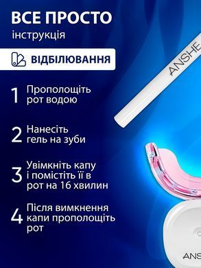 Набір для відбілювання зубів ANSHE - WHITE