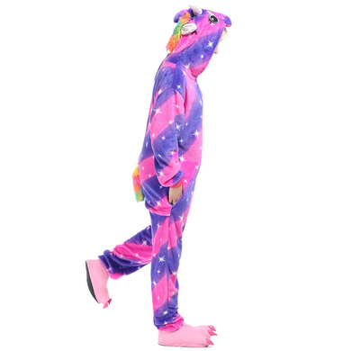 Піжама - кигуруми фіолетово-рожевий 135-145 см зріст