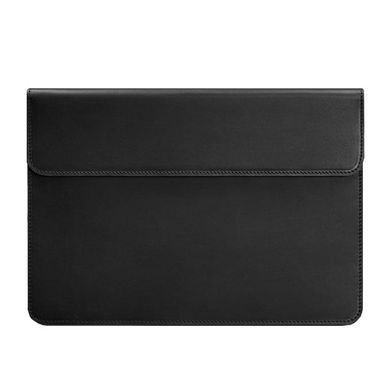 Шкіряний чохол-конверт на магнітах для MacBook Pro 16" Чорний Crazy Horse, Черный
