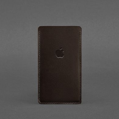 Кожаный чехол для iPhone 11 Темно-коричневый Краст