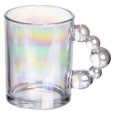 Набор чашек 6 шт для чая и кофе по 350 (мл) кружки стеклянные rainbow HP-19-ZD-4