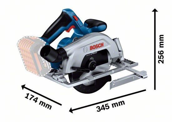 Аккумуляторная циркулярная пила BOSCH GKS 185-LI (06016C1221) (SOLO - без аккумулятора и ЗУ)