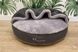 Лежак для собак и котов Lounge Gray с капюшоном M - диаметр 80 см высота 11 см