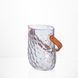 Ваза сумочка с ручкой 13&times;9.5&times;18&nbsp;(см) декоративная стеклянная ваза для цветов 1.2 (л) Прозрачный HP-19-153-6