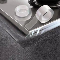 Водостійка nano стрічка від бруду та цвілі прозора для кухні та ванної кімнати 3000х20 мм, Білий