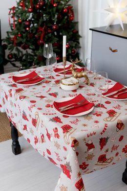 Новогодняя скатерть на стол NOEL 120х136 см