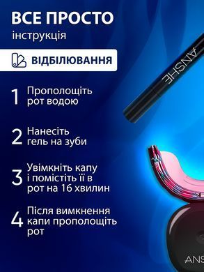 Набір для відбілювання зубів ANSHE - BLACK