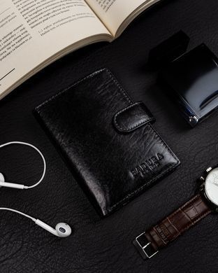 Кошелек мужской кожаный Badura B-N74L-MIL NERO