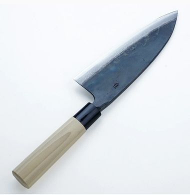 Ніж кухонний Deba 165 мм лезо, Shirogami #1, ручка - магнолія, HONMAMON (4580149741072)