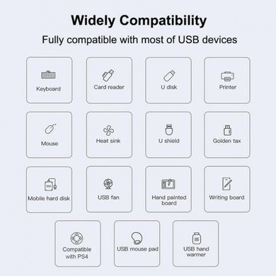 Розгалужувач hub TYPE-C USB 3.0 хаб 4 порти, серый