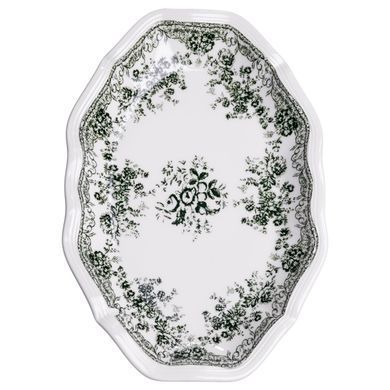 Столовый набор посуды 32 предмета на 6 персон Vintage Elegant фарфоровый Черный YY78-7A