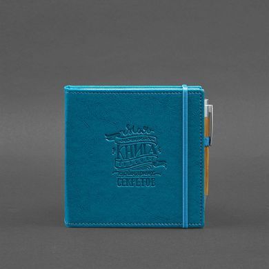 Кук-бук для запису рецептів Книга кулінарних секретів в блакитній обкладинці