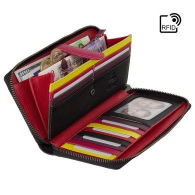 Гаманець жіночий шкіряний Visconti PTL32 Gallica (Fuchsia Multi)