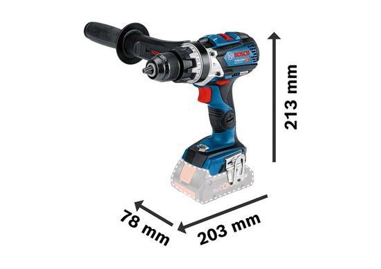 Акумуляторний ударний дриль-шуруповерт Bosch GSB 18V-110 C (06019G030A) Solo - без аку та Зп