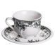 Столовый набор посуды 32 предмета на 6 персон Vintage Elegant фарфоровый Черный YY78-7A