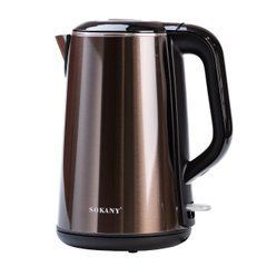 Електрочайник Sokany SK2203 2.2 л коричневий