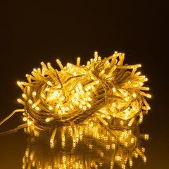 Гірлянда Нитка вулична 30 м 300 LED білий провід Жовтий CF300L30MWY