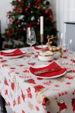 Новогодняя скатерть на стол NOEL 180х136 см