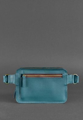 Кожаная поясная сумка Dropbag Mini зеленая