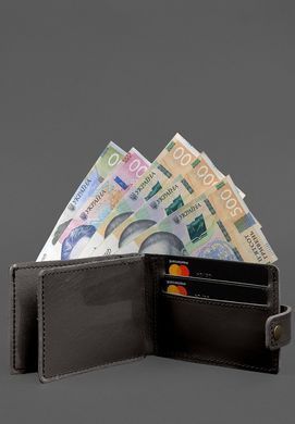 Кожаная обложка-портмоне для удостоверения участника боевых действий (УБД картонный документ) Темно-коричневая